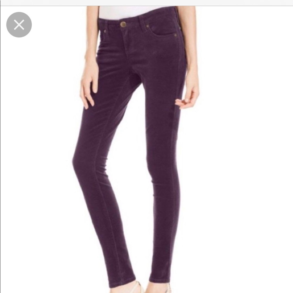 Dark Purple Corduroy Pants